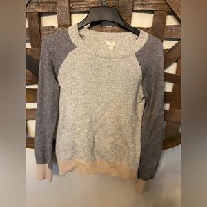 Color blocked JCrew sweater.